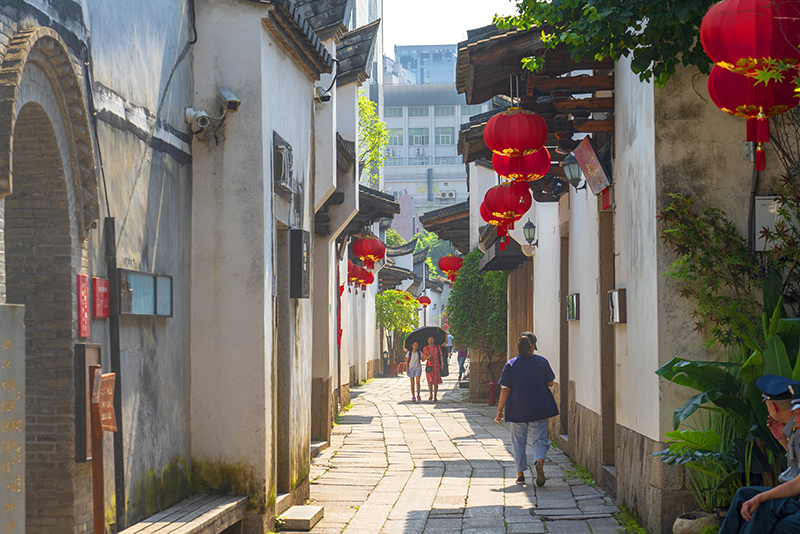 2019年6月28日,福州,三坊七巷風光。
